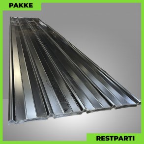 Pandeplade MTP 20/220 - Restparti - 29 stk. af 6060 mm - 0,6 mm - Sort - 189,8 m�