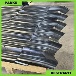 Teglstensprofil Elegant - Restparti - 34 stk. af 5800 mm - 0,6 mm - Sort - 197,2 m�