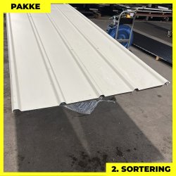 Pandeplade MTP 20/220 - 2. sortering - 7 stk. af 6700 mm - Mat Lysegr� - 50,6 m�