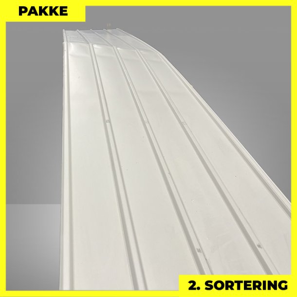 Pandeplade MTP 20/220 - 2. sortering - 7 stk. af 6700 mm - Mat Lysegr� - 50,6 m�