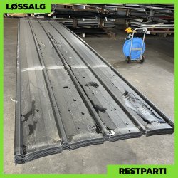 Pandeplade MTP 20/220 - Restparti - 6060 mm - 0,5 mm - Mat Sort