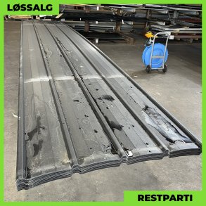 Pandeplade MTP 20/220 - Restparti - 6060 mm - 0,5 mm - Mat Sort