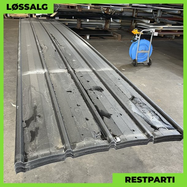 Pandeplade MTP 20/220 - Restparti - 6060 mm - 0,5 mm - Mat Sort