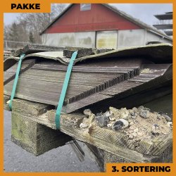 Teglstensprofil Eva Panna - 3. sortering - 126 stk. af 470 mm - Brun - 65,1 m�