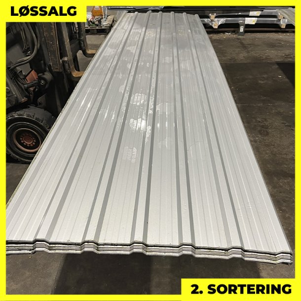 Trapez MTP 15 - 2. sortering - 4500 mm - Silver