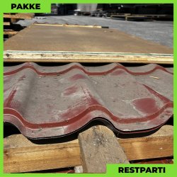 Teglstensprofil Stratos - Restparti - 26 stk. af 3280 mm - 0,45 mm - Teglr�d - 93,8 m�