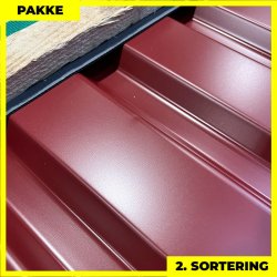 Trapez MVP 21 - 2. sortering - 9 stk. af 3000 mm - M�rker�d - 27,9 m�