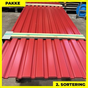 Trapez MVP 21 - 2. sortering - 14 stk. af 3000 mm - M�rker�d - 43,4 m�