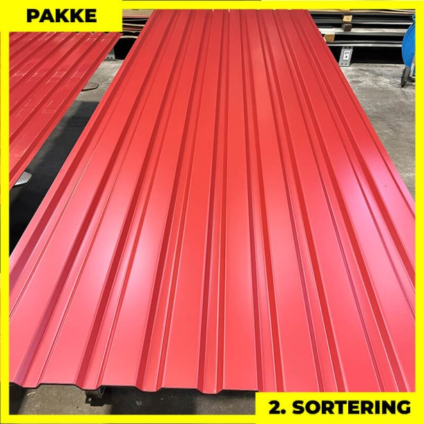 Trapez MVP 21 - 2. sortering - 14 stk. af 3000 mm - M�rker�d - 43,4 m�