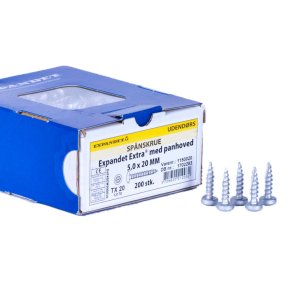 Expandet - Spnskrue - 5.0x20 mm - 200 stk.