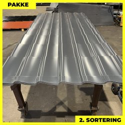 Teglstensprofil Traditionel - 2. sortering - 5 stk. af 2920 mm - Antracitgr - 15,7 m