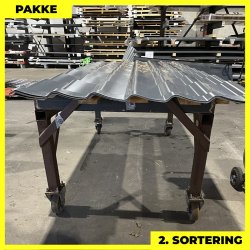 Teglstensprofil Traditionel - 2. sortering - 5 stk. af 2920 mm - Antracitgr - 15,7 m