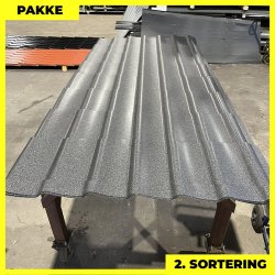 Teglstensprofil Traditionel - 2. sortering - 5 stk. af 2920 mm - Sort - 15,7 m