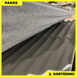 Sinus 35 m/ markering &amp; dug - 2. sortering - 7 stk. af 2300 mm - Lysegr - 16,1 m