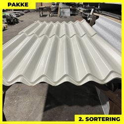 Sinus 35 m/ markering &amp; dug - 2. sortering - 7 stk. af 2300 mm - Lysegr - 16,1 m