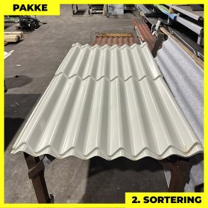 Sinus 35 m/ markering & dug - 2. sortering - 7 stk. af 2300 mm - Lysegr - 16,1 m²