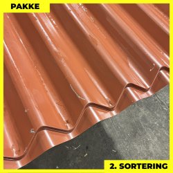 Sinus 35 m/ markering - 2. sortering - 9 stk. af 2300 mm - Teglrd - 20,7 m