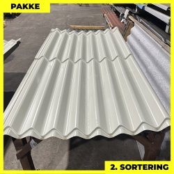 Sinus 35 m/ markering &amp; dug - 2. sortering - 4 stk. af 2300 mm - Lysegr - 9,2 m