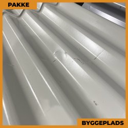 Sinus 35 m/ markering - Byggepladsplader - 5 stk. af 2300 mm - Lysegr - 11,5 m