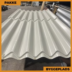 Sinus 35 m/ markering - Byggepladsplader - 5 stk. af 2300 mm - Lysegr - 11,5 m