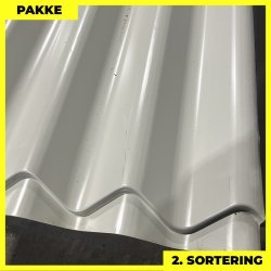 Sinus 35 m/ markering - 2. sortering - 4 stk. af 2300 mm - Lysegr - 9,2 m