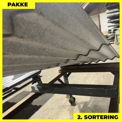 Sinus 35 m/ markering &amp; dug - 2. sortering - 11 stk. af 2300 mm - Antracitgr - 25,3 m&sup2;