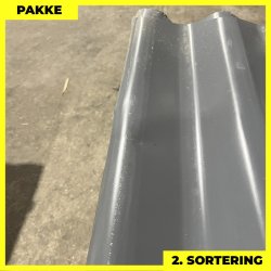 Sinus 35 m/ markering &amp; dug - 2. sortering - 11 stk. af 2300 mm - Antracitgr - 25,3 m&sup2;