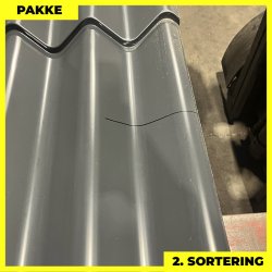 Sinus 35 m/ markering - 2. sortering - 5 stk. af 2300 mm - Antracitgr - 11,5 m&sup2;