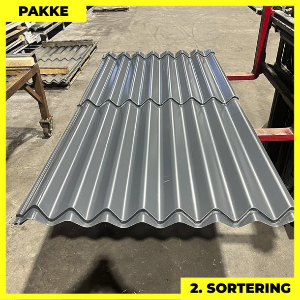 Sinus 35 m/ markering - 2. sortering - 5 stk. af 2300 mm - Antracitgr - 11,5 m