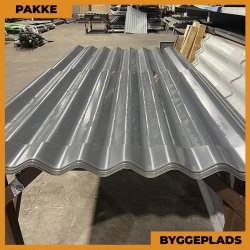 Sinus 35 m/ markering - Byggepladsplader - 13 stk. af 2300 mm - Antracitgr / Grafitgr - 29,9 m