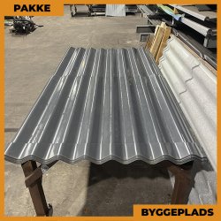 Sinus 35 m/ markering - Byggepladsplader - 13 stk. af 2300 mm - Antracitgr / Grafitgr - 29,9 m