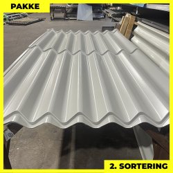 Sinus 35 m/ markering &amp; dug - 2. sortering - 5 stk. af 2300 mm - Lysegr - 11,5 m