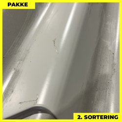 Sinus 35 m/ markering - 2. sortering - 7 stk. af 2300 mm - Lysegr - 16,1 m