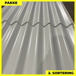 Sinus 35 m/ markering - 2. sortering - 7 stk. af 2300 mm - Lysegr - 16,1 m