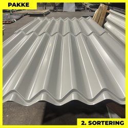 Sinus 35 m/ markering - 2. sortering - 7 stk. af 2300 mm - Lysegr - 16,1 m