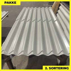 Sinus 35 m/ markering - 2. sortering - 7 stk. af 2300 mm - Lysegr - 16,1 m