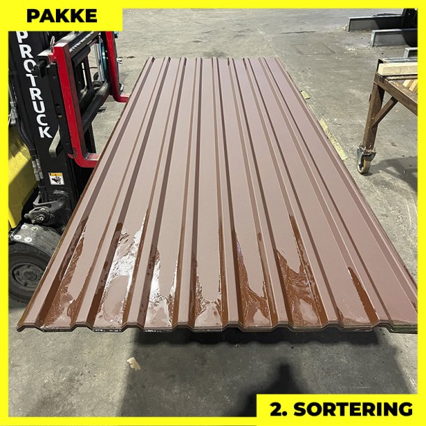 Trapez MTP 18 - 2. sortering - 27 stk. af 3000 mm - Brun - 86,6 m
