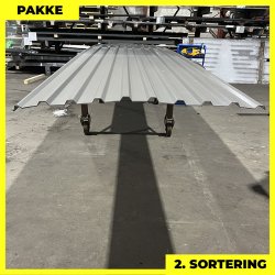 Trapez MTP 21 - 2. sortering - 2 stk. af 6500 mm - Mrk Silver - 13,4 m