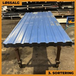 Trapezplade Nordblech 19/137 - 3. sortering - 3000 mm - Bl