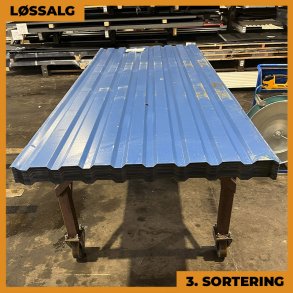Trapezplade Nordblech 19/137 - 3. sortering - 3000 mm - Bl
