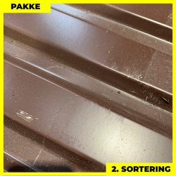 Trapez MVP 21 - 2. sortering - 6 stk. af 3000 mm - Brun - 18,6 m