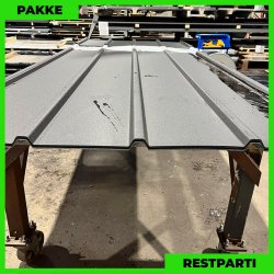 Pandeplade MTP 20/220 - Restparti - 21 stk. af 620-2800 mm - Sort - 37,6 m