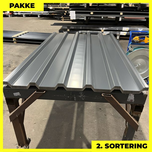 Trapez MTP 35 - 2. sortering - 20 stk. af 2000 mm - Antracitgr - 41,4 m