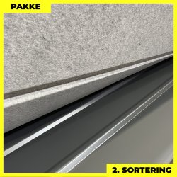 Pandeplade MTP 20/220 m/ dug - 2. sortering - 4 stk. af 3000 mm - Grafitgr - 12,9 m&sup2;