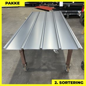 Pandeplade MTP 20/220 m/ dug - 2. sortering - 4 stk. af 3000 mm - Grafitgr - 12,9 m²