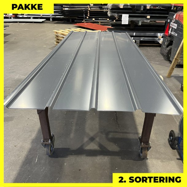 Pandeplade MTP 20/220 - 2. sortering - 3 stk. af 3000 mm - Antracitgr - 9,7 m