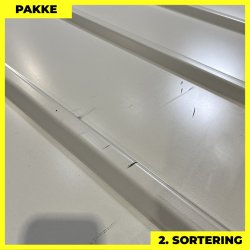 Pandeplade MTP 20/220 - 2. sortering - 12 stk. af 3000 mm - Hvid - 38,8 m&sup2;