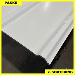 Pandeplade MTP 20/220 - 2. sortering - 12 stk. af 3000 mm - Hvid - 38,8 m&sup2;