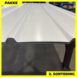 Pandeplade MTP 20/220 - 2. sortering - 12 stk. af 3000 mm - Hvid - 38,8 m&sup2;