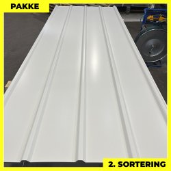 Pandeplade MTP 20/220 - 2. sortering - 12 stk. af 3000 mm - Hvid - 38,8 m&sup2;